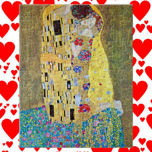Puzzle Le baiser de Gustav Klimt, Art Nouveau Vintage