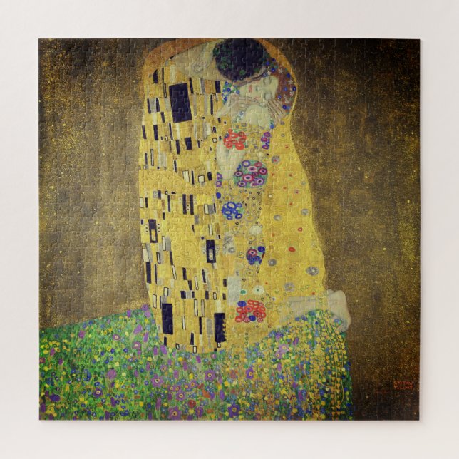 Puzzle Le baiser de Gustav Klimt, détail 1 (Vertical)
