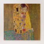 Puzzle Le baiser de Klimt<br><div class="desc">"The Kiss" de Gustave Klimt (1908,  feuille d'huile et d'or sur toile,  musée Österreichische Galerie Belvedere,  Palais du Belvédère,  Vienne,  Autriche)</div>