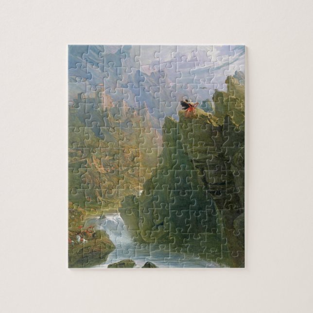 Puzzle Le barde, c.1817 (huile sur la toile) (Vertical)