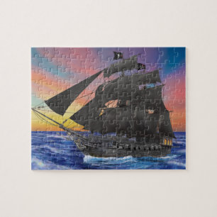 Puzzle Le bateau pirate de Barbe Noire