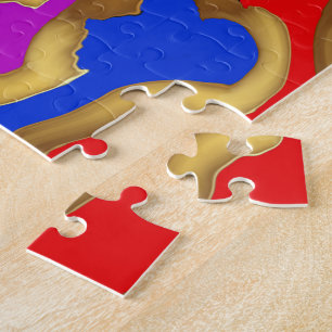 Puzzle Le blanc de modèle ajoutent votre propre JPG JEPG