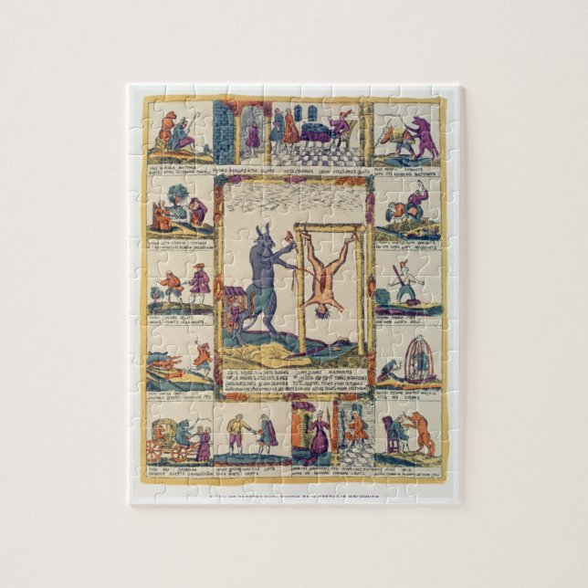 Puzzle Le boeuf préfère être un boucher, Russe, tard (Vertical)