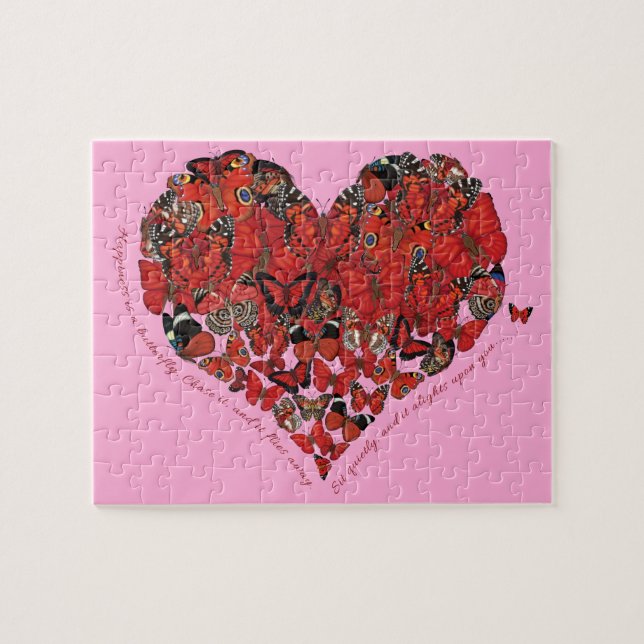 Puzzle Le bonheur est un papillon (Horizontal)