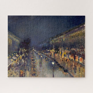 Puzzle Le boulevard Camille Pissarro Montmartre la nuit