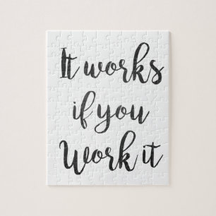 Puzzle Le cadeau de citation de récupération d'étape de