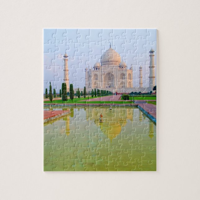 Puzzle Le calme et paisible Taj Mahal au (Vertical)