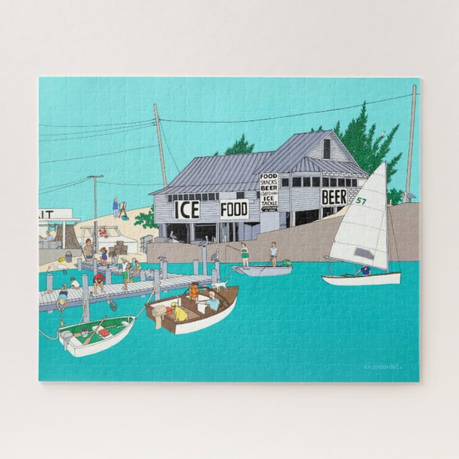 Puzzle Le camp de pêche de Byrd (Horizontal)