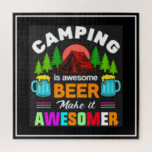 Puzzle Le camping est une bière géniale, rendons-la encor