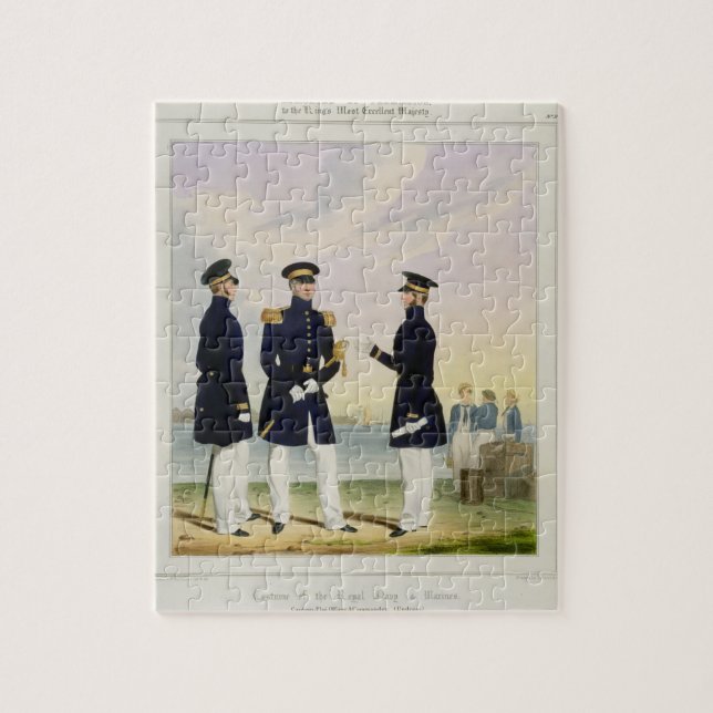 Puzzle Le capitaine, le dirigeant de drapeau et le (Vertical)
