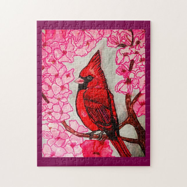 PUZZLE LE CARDINAL ROUGE (Vertical)