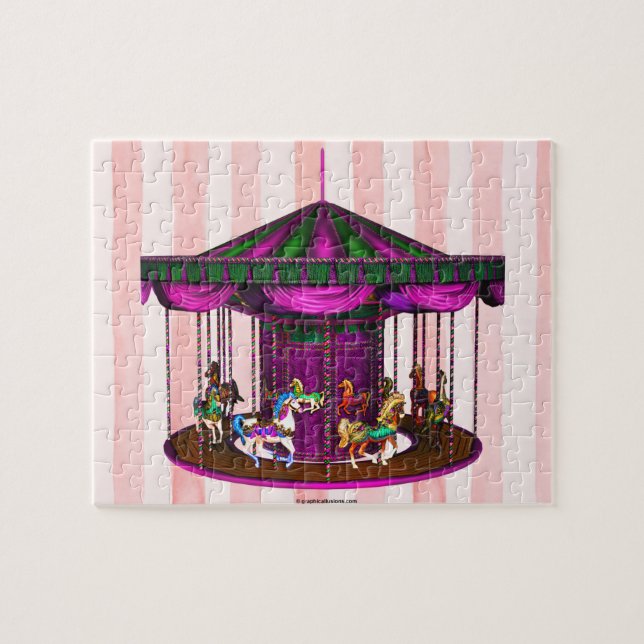 Puzzle Le carrousel pourpre (Horizontal)