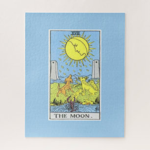 Puzzle Le casse-tête de la carte de voyage de la lune