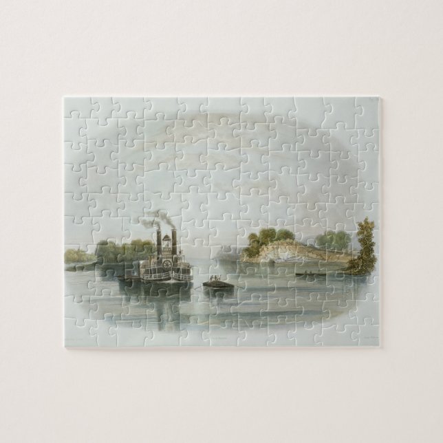 Puzzle Le Caverne-dans-Rock, vue sur l'Ohio, plaquent 7 (Horizontal)