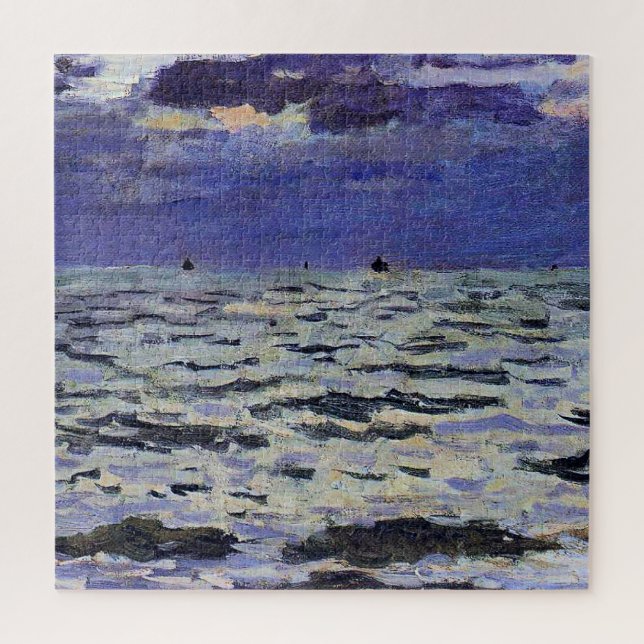 Puzzle Le célèbre tableau de Monet, Paysage marin, (Vertical)