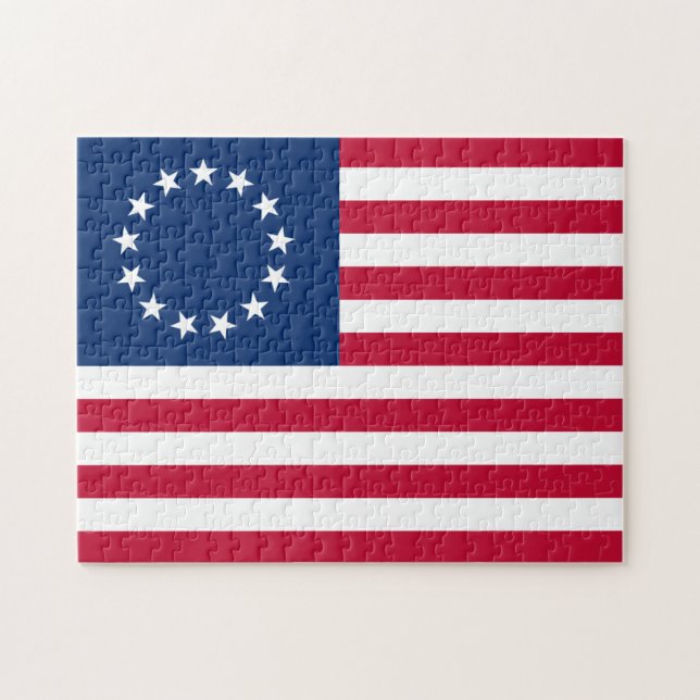 Puzzle Le Cercle des étoiles, drapeau américain par Betsy (Horizontal)