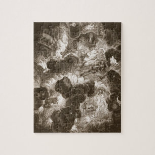 Puzzle Le chaos, gravé par Bernard Picart (1673-1733),