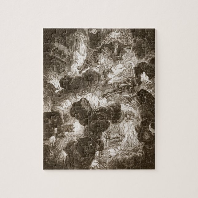 Puzzle Le chaos, gravé par Bernard Picart (1673-1733), (Vertical)