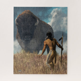 Puzzle Le Chasseur et le Buffalo