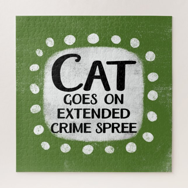 Puzzle Le Chat Commence Sur La Criminalité Étendue Spree  (Vertical)