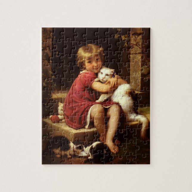 Puzzle Le chat pour animaux de compagnie préféré de la je (Vertical)