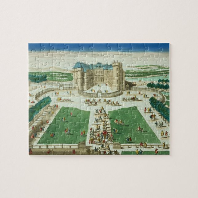 Puzzle Le château Rambouillet, gravée par Antoine Aveli (Horizontal)