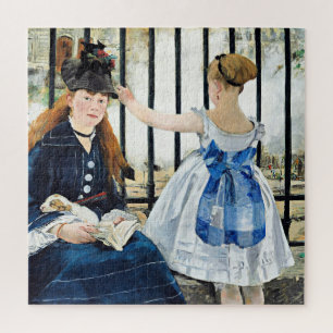 Puzzle Le Chemin de fer, célèbre peinture Edouard Manet