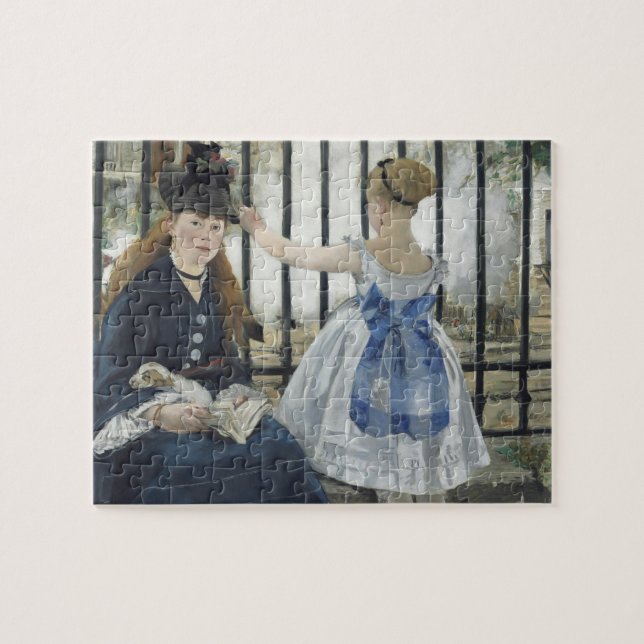 Puzzle Le Chemin de fer - Manet Impressionniste Peinture (Horizontal)
