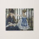 Puzzle Le Chemin de fer - Manet Impressionniste Peinture<br><div class="desc">Tableau impressionniste d'Édouard Manet - Chefs d'oeuvre classiques - Collection impressionniste d'Édouard Manet - Le chemin de fer</div>