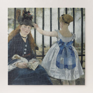 Puzzle Le Chemin de fer - Manet Impressionniste Peinture 