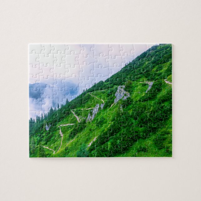 Puzzle Le chemin pentu sur la montagne (Horizontal)
