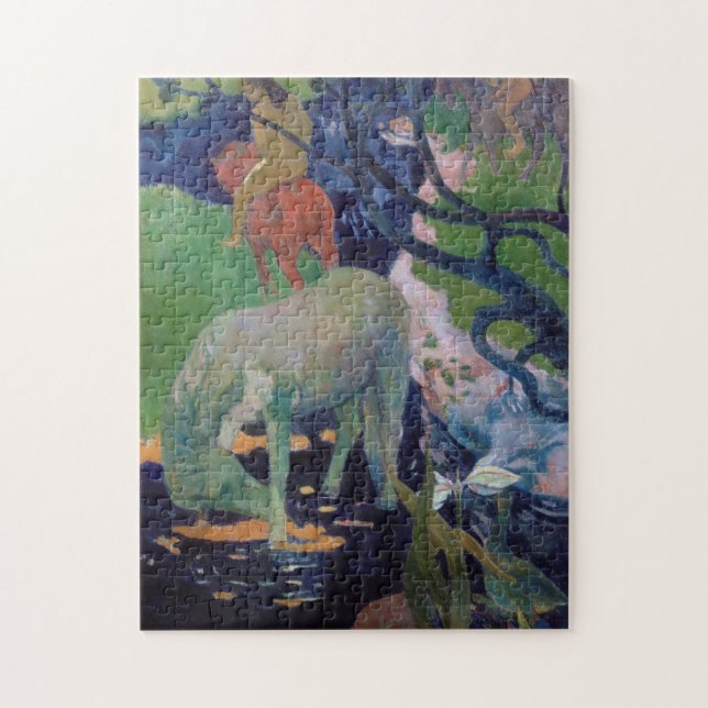 Puzzle Le Cheval Blanc, Gauguin (Vertical)