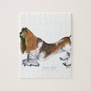 Puzzle le chien de basset, fernandes élégants