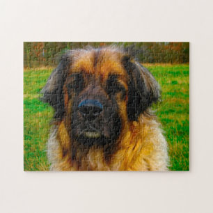 Puzzle Le Chien Leonberger Élevait Jigsaw.
