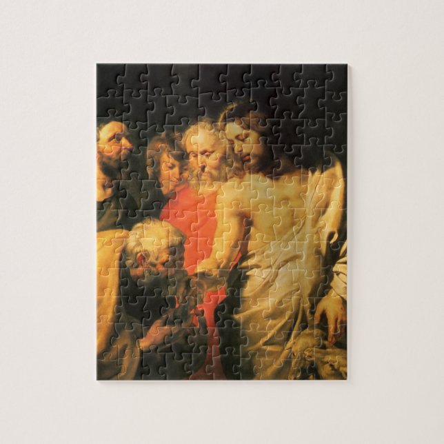Puzzle Le Christ charge Pierre par Sir Pierre Paul Rubens (Vertical)