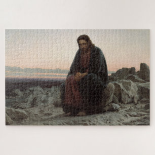 Puzzle Le Christ dans le désert (par Ivan Kramskoi)