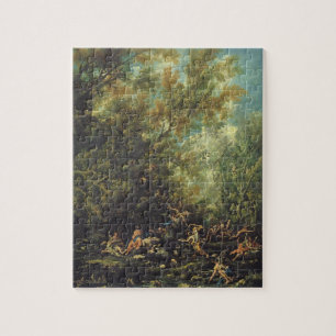 Puzzle Le Christ s'est occupé par les anges, c.1725-30