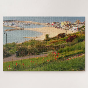 Puzzle Le Cobb et les jardins, Lyme Regis, Dorset, Anglet
