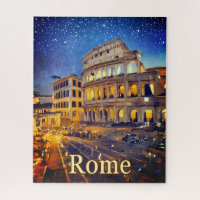 Le Colisée à Rome la nuit