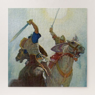 Puzzle « Le combat à l'épée fut féroce » par NC Wyeth