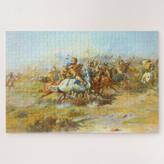 Puzzle Le combat de Custer Charles Marion Russell 1903 (Horizontal)