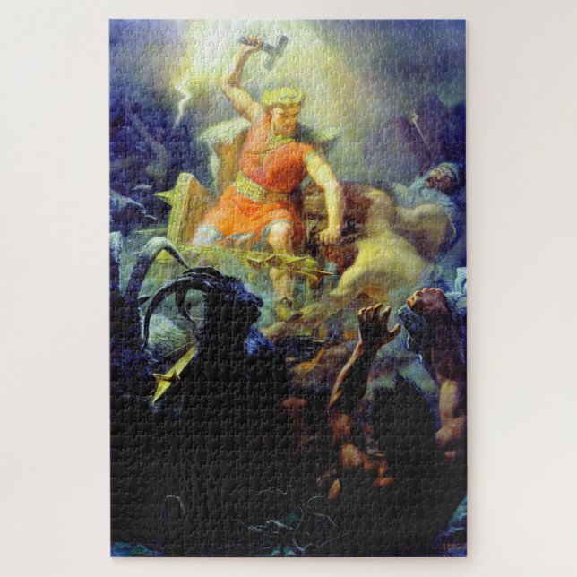 Puzzle Le combat de Thor avec les Géants Mårten Winge (Vertical)