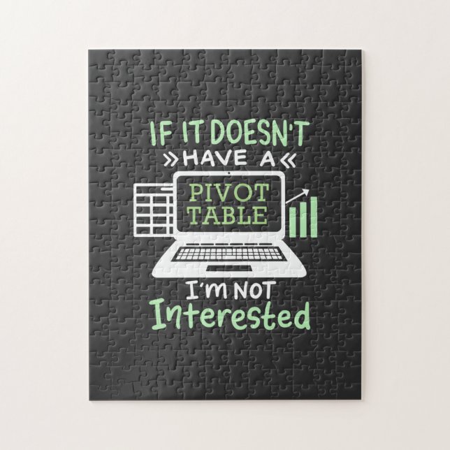 Puzzle Le comptable possède un tableau croisé dynamique (Vertical)