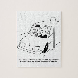 Puzzle Le conducteur dit du fromage en passant une caméra