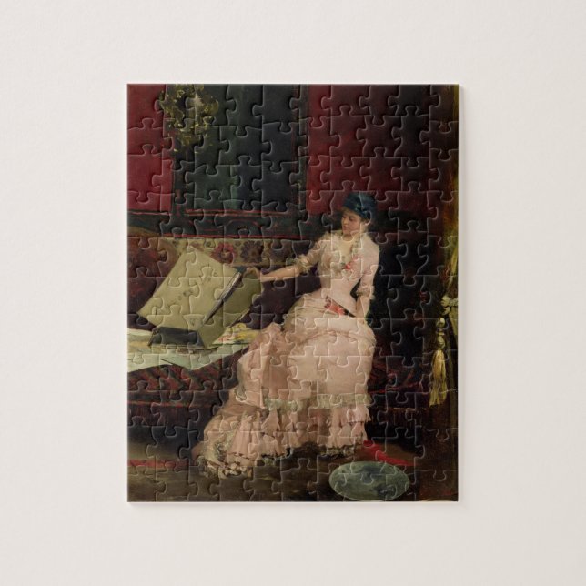 Puzzle Le connaisseur élégant, 1883 (huile sur la toile) (Vertical)