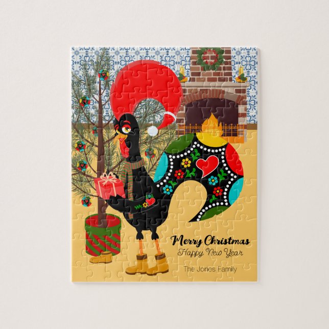 Puzzle Le Coq Portugais et la joie de donner (Vertical)