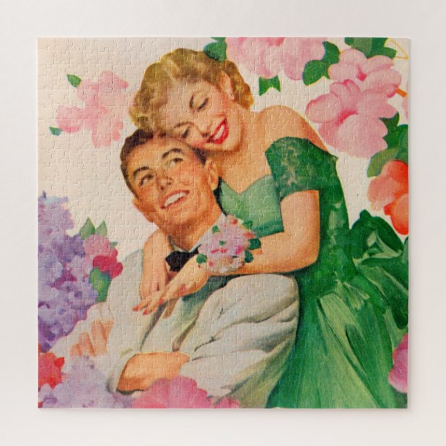 Puzzle le couple heureux (Vertical)