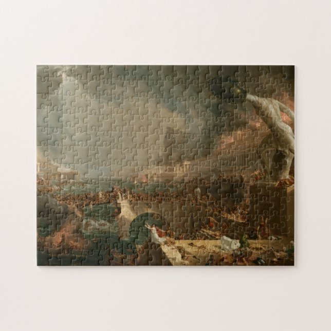 Puzzle Le cours de l'empire - destruction par Thomas Cole (Horizontal)