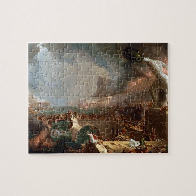 Puzzle Le cours de l'empire : Destruction par Thomas Cole (Horizontal)