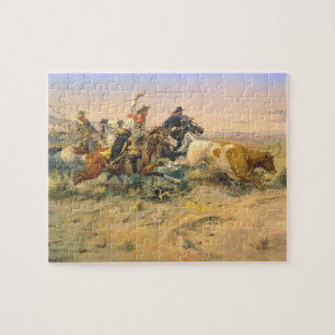 Puzzle Le cow-boy qui abandonne le troupeau C Russell 189